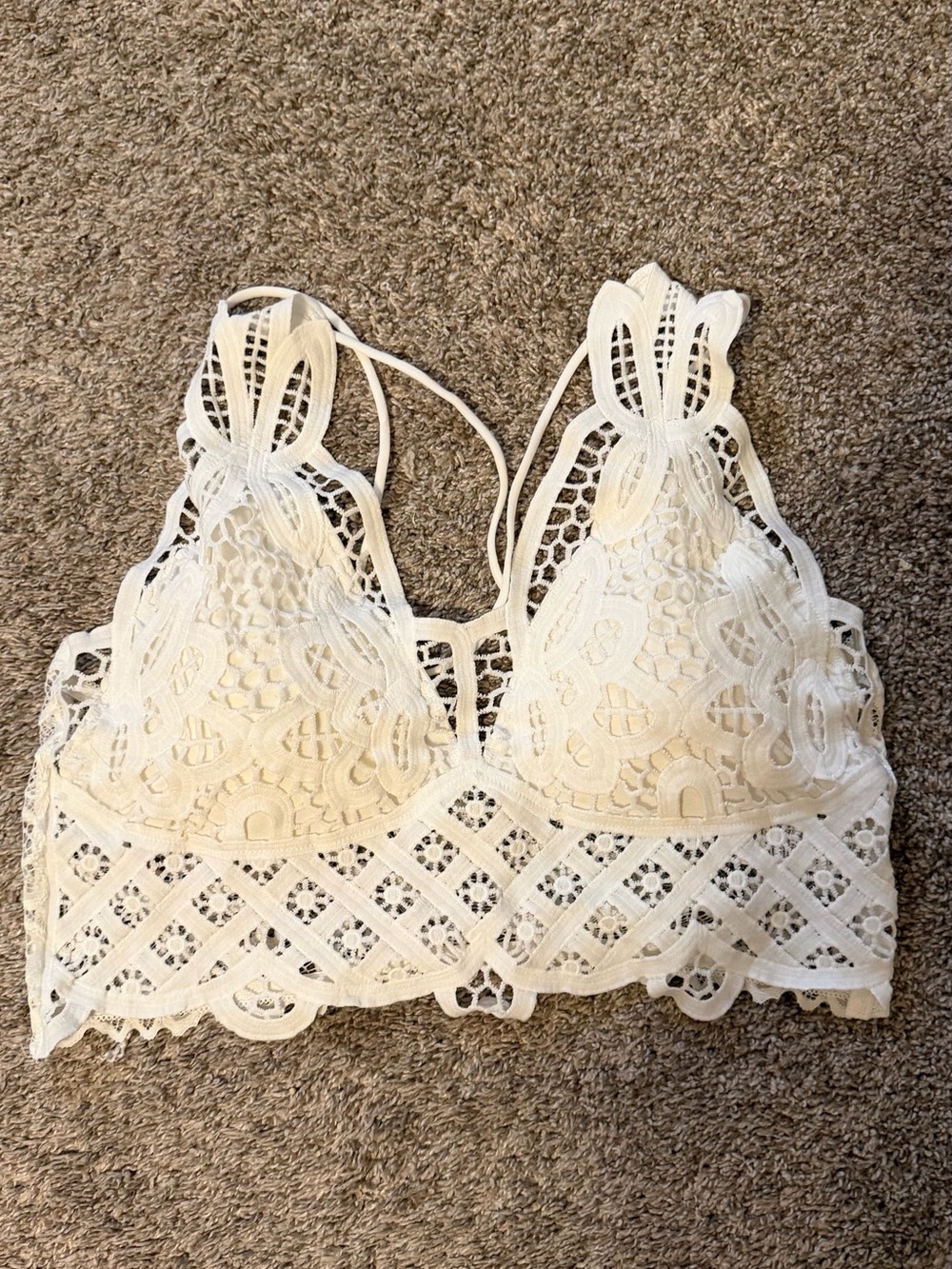 White lace bralette NWOT